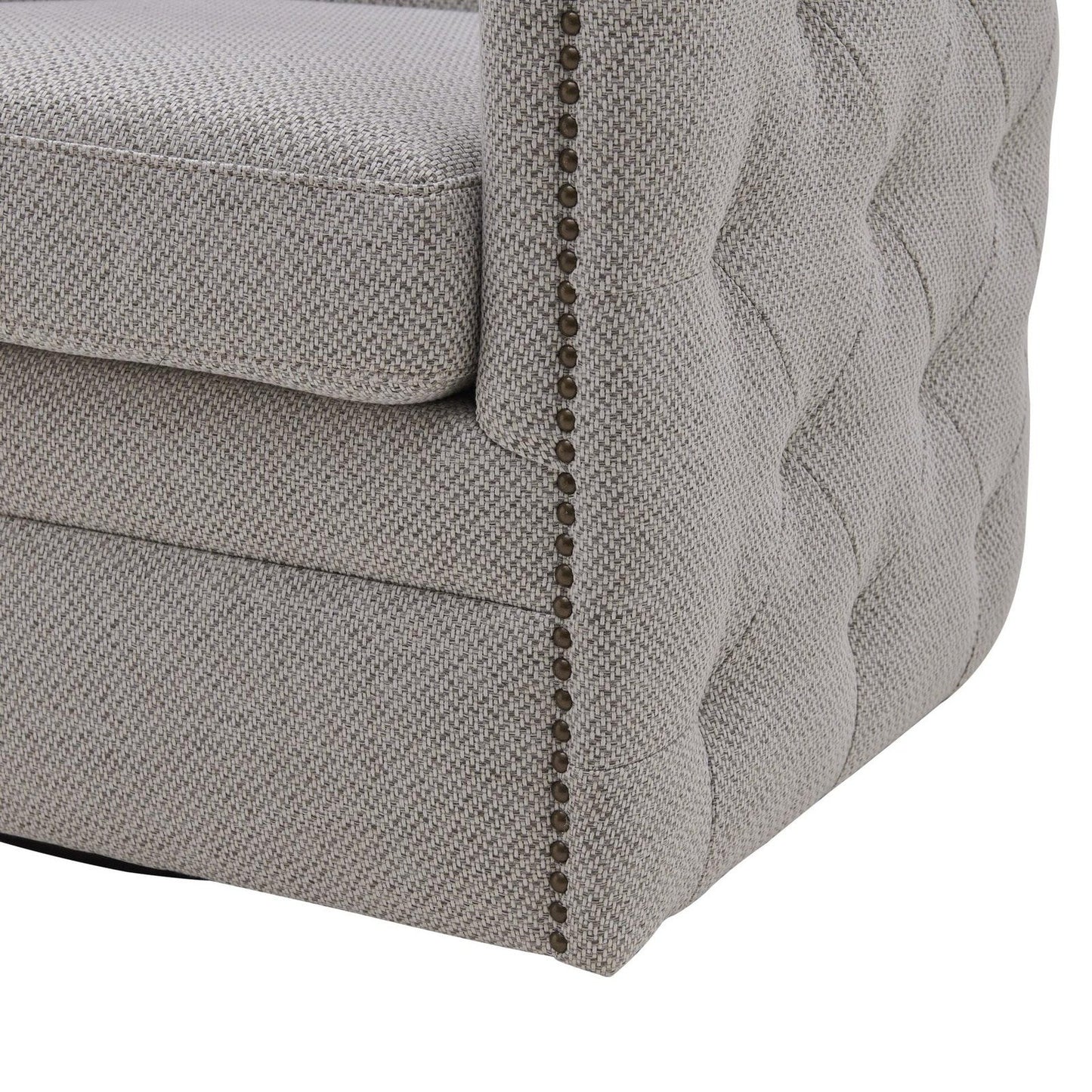 New Pacific Direct Leslie Fabric Swivel Tufted Chair  - 1900148-410