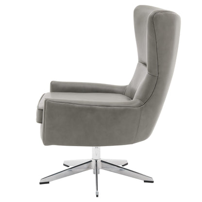 New Pacific Direct Arya Top Grain Leather Swivel Chair  - 1900154-428