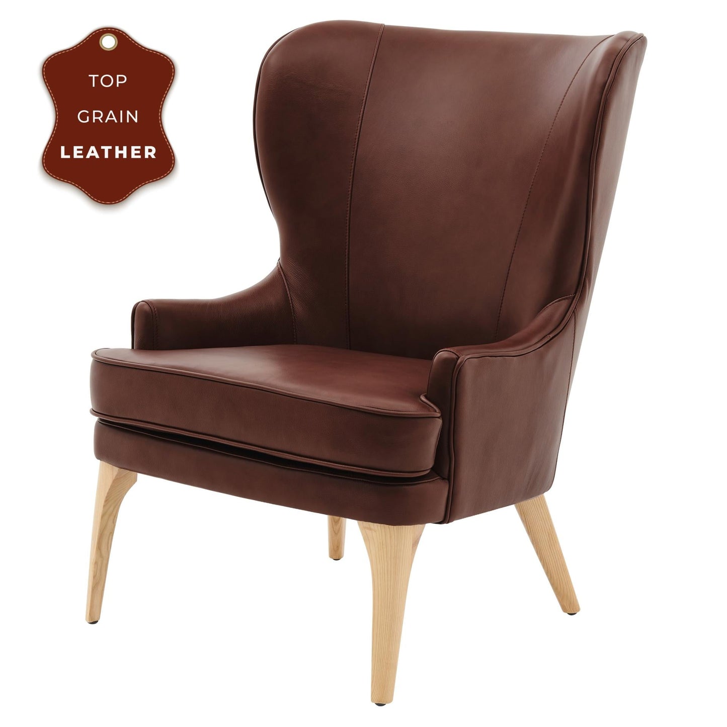 New Pacific Direct Bjorn Top Grain Leather Accent Chair  - 1900155-426