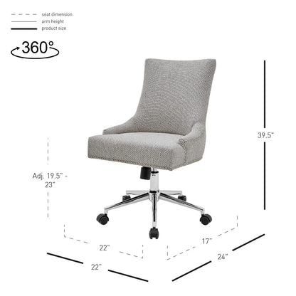 New Pacific Direct Charlotte Fabric Office Chair -  1900165-410