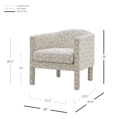 New Pacific Direct Jennifer Fabric Accent Arm Chair  - 1900172-GD