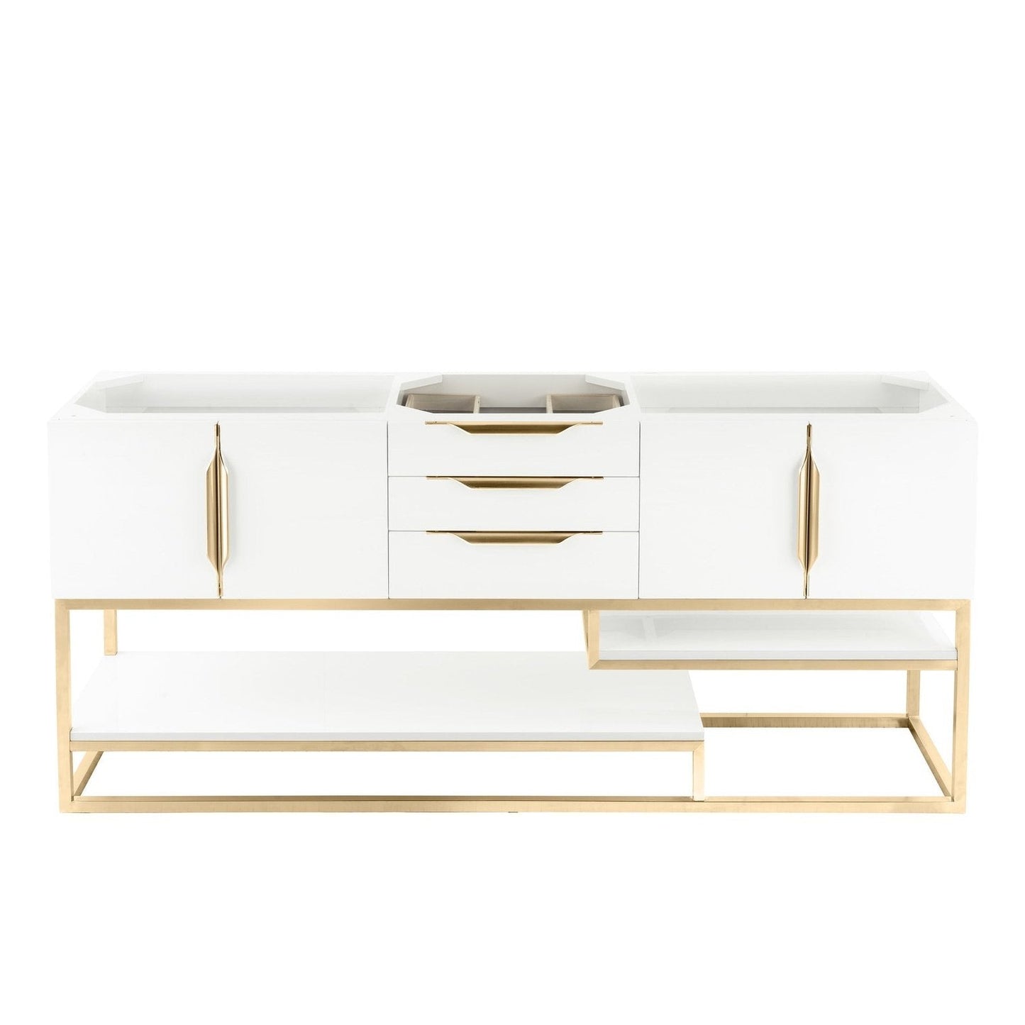 James Martin Vanities Columbia 72" Double Vanity - 388-V72D-AGR-MB-DGG