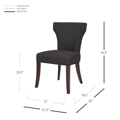 New Pacific Direct Dresden Fabric Dining Chair, (Set of 2) -  198137-HS02