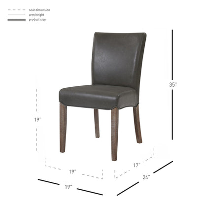 New Pacific Direct Beverly Hills Bonded Leather Chair, (Set of 2)  - 198235B-V04