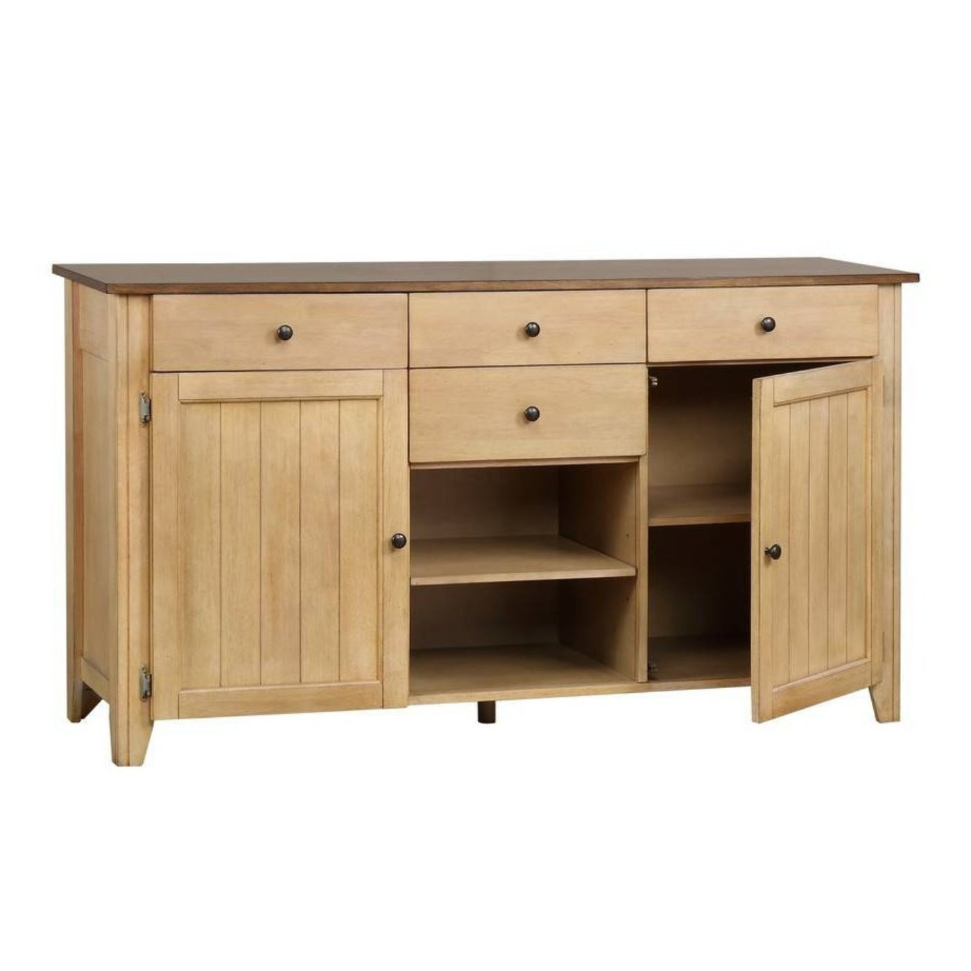 Sunset Trading Brook 12 Piece 134" Rectangular Extendable Dining Set | Sideboard | Seats 12 -  DLU-BR134-PW12PC