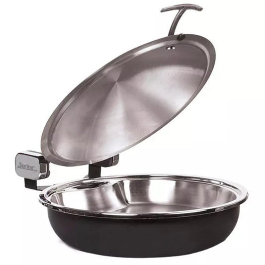 Spring USA 2382-8/36 Seasons Buffet Server, Sauteuse, Titanium w/Chrome Accents, 15 1-4" - SP2382836