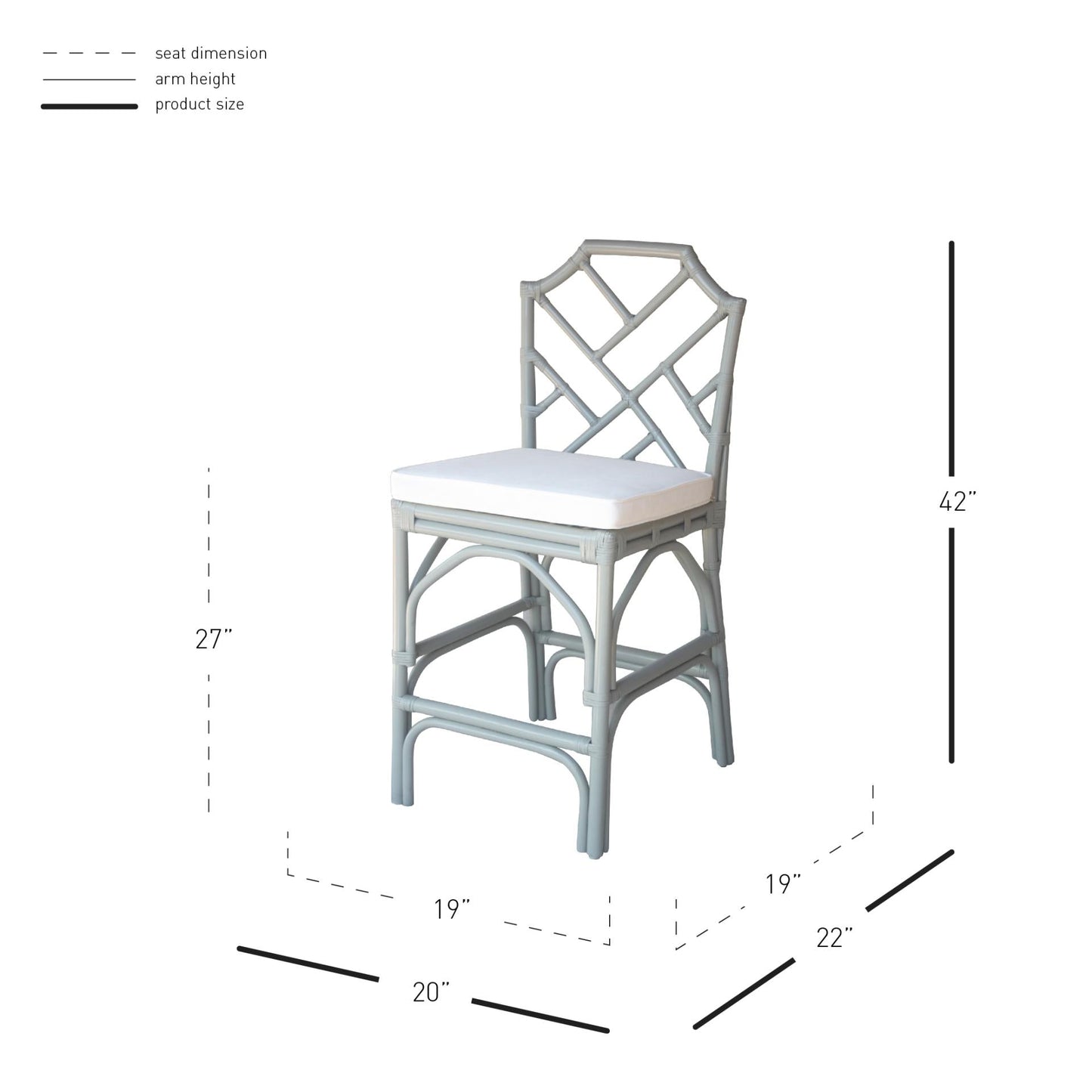 New Pacific Direct Kara Rattan Counter Stool -  2400042-G