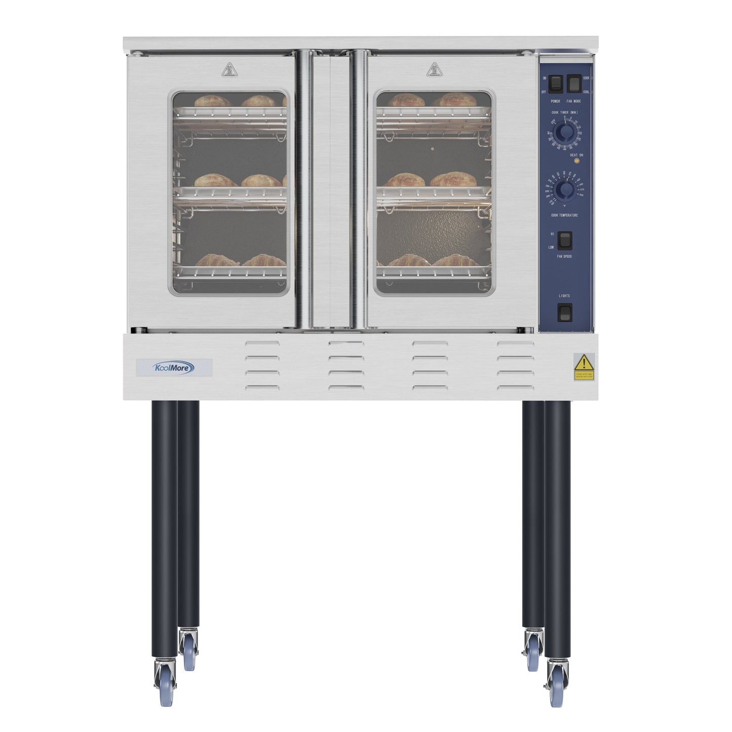 KOOLMORE 38 in. Full Size Single Deck Commercial LP Convection Oven 54,000 BTU  - KMCCO54LP