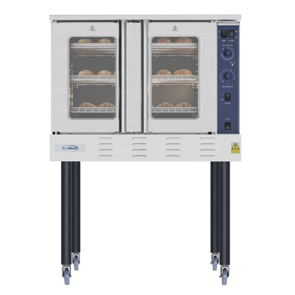 KOOLMORE 38 in. Full Size Single Deck Commercial LP Convection Oven 54,000 BTU  - KMCCO54LP