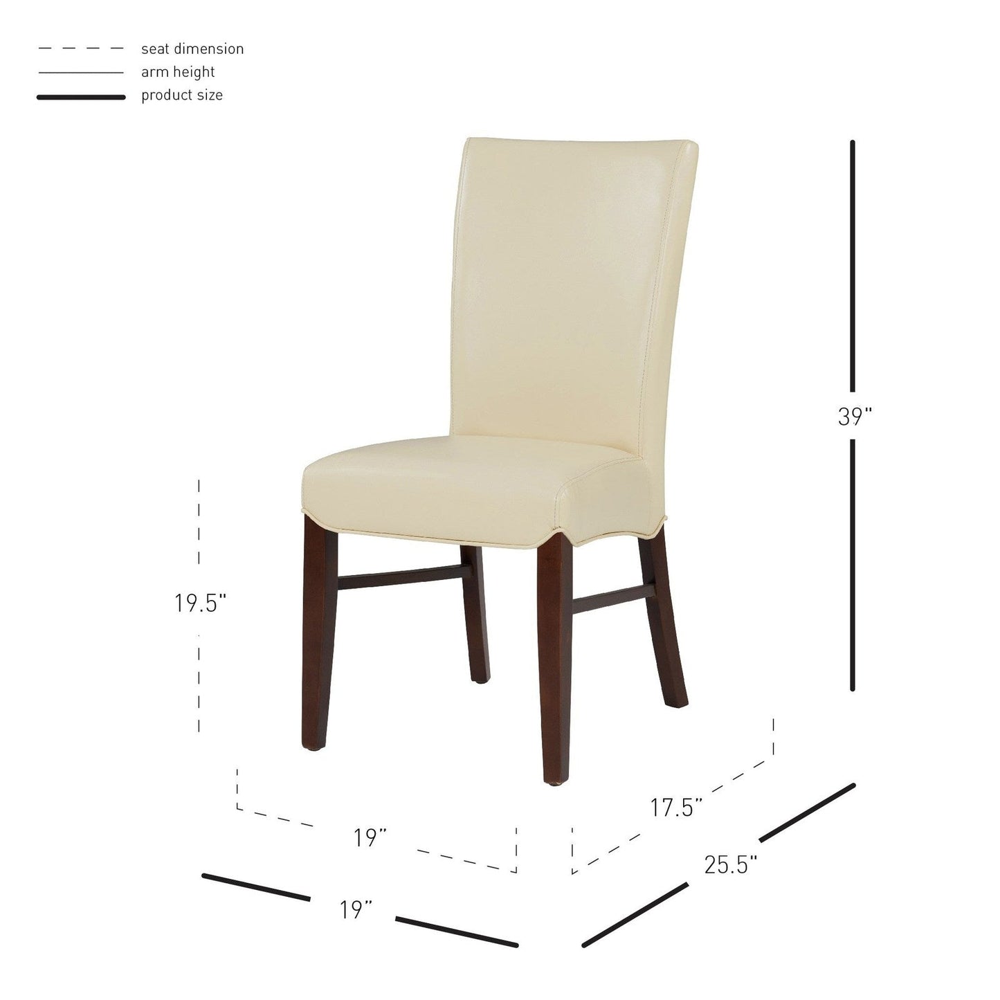New Pacific Direct Milton Bonded Leather Dining Chair, (Set of 2) -  268239B-693