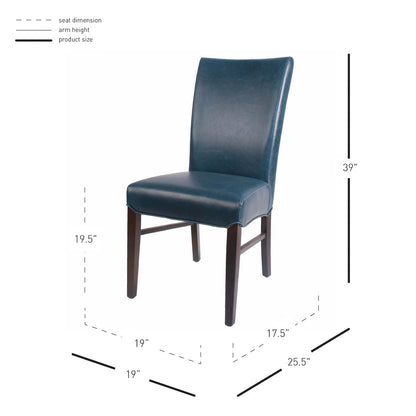 New Pacific Direct Milton Bonded Leather Chair, (Set of 2)  - 268239B-V05