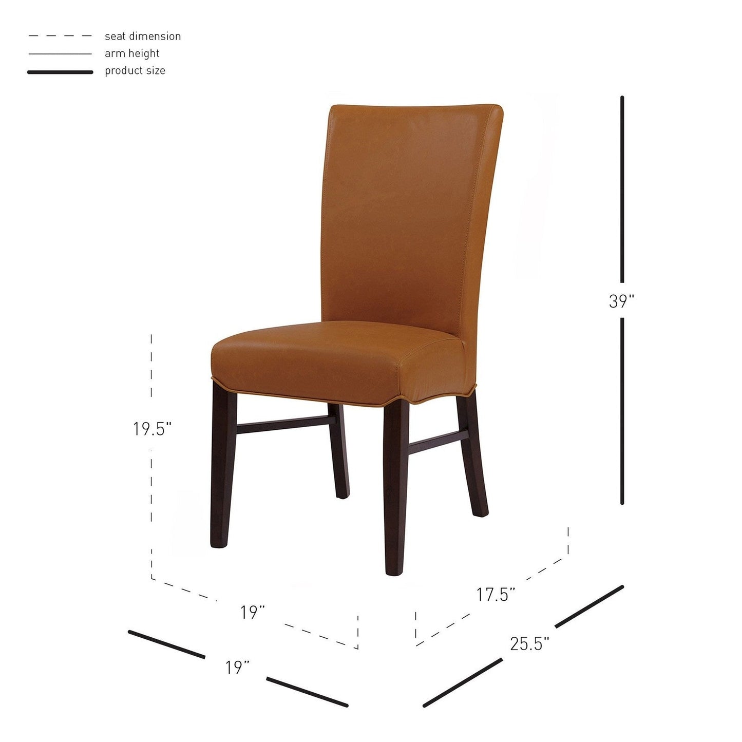 New Pacific Direct Milton Bonded Leather Chair, (Set of 2)  - 268239B-V07