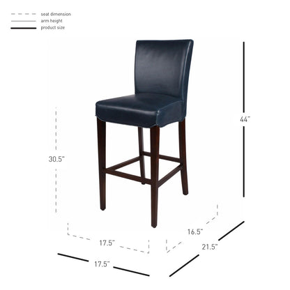 New Pacific Direct Milton Bonded Leather Bar Stool  - 268530B-V05