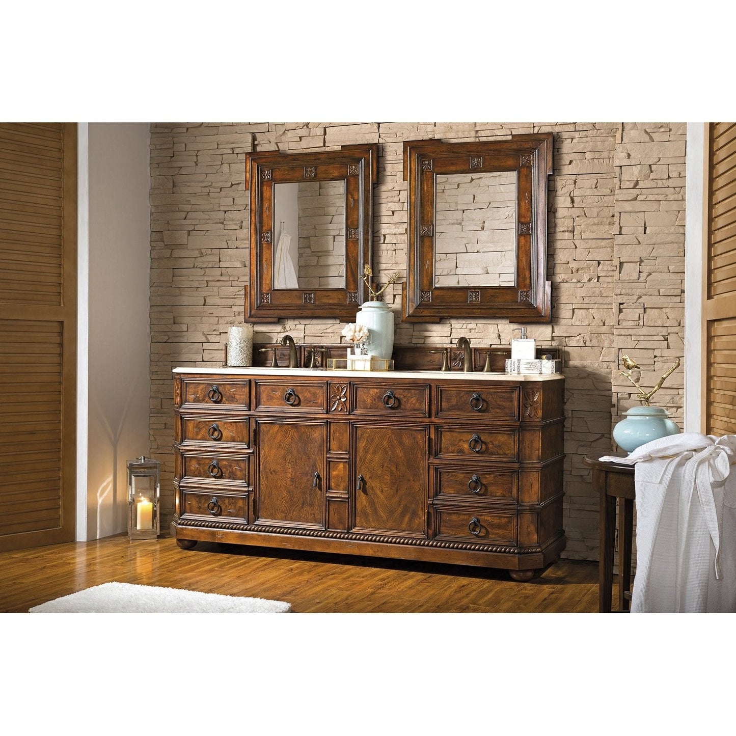 James Martin Vanities Regent 71" Double Vanity - 202-V71-ENB-GB