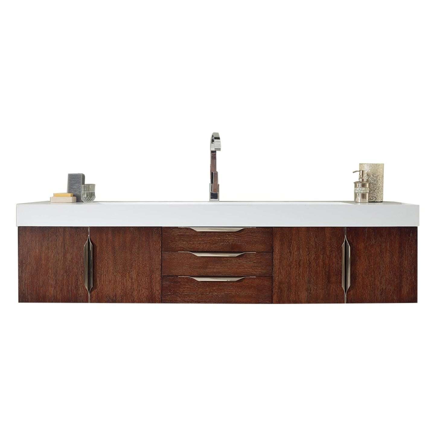 James Martin Vanities Mercer Island 72" Single Vanity - 389-V72S-AGR-G-DGG