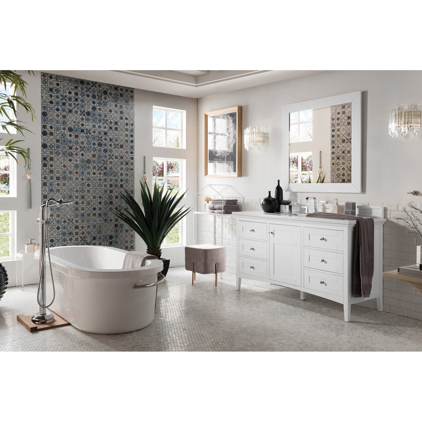 James Martin Vanities Palisades 60" Single Vanity - 527-V60S-BW-3AF