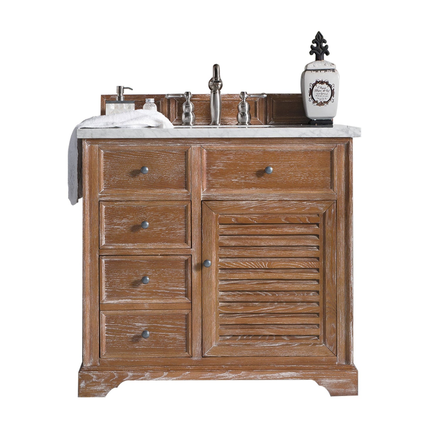 James Martin Vanities Savannah 36" Driftwood Single Vanity - 238-104-5511-3AF