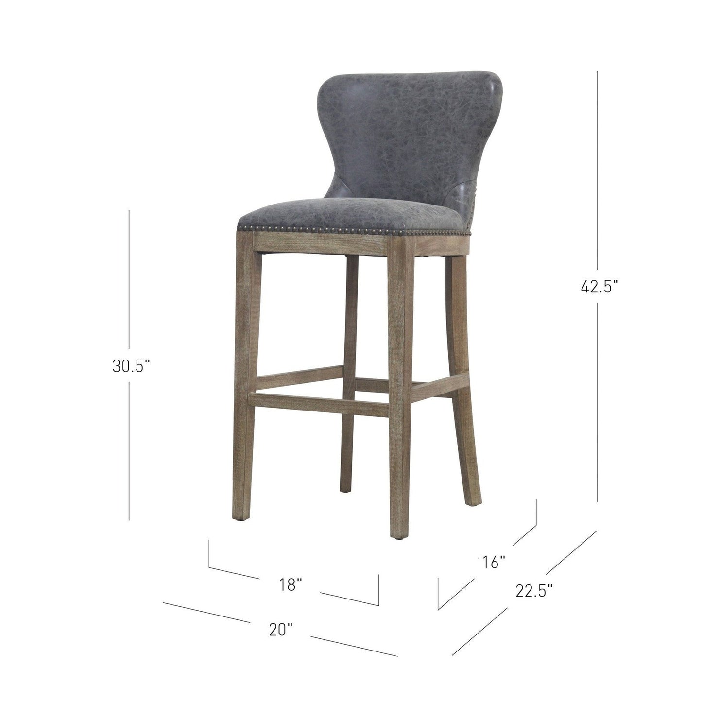 New Pacific Direct Dorsey Bar Stool  - 3900021-NCL