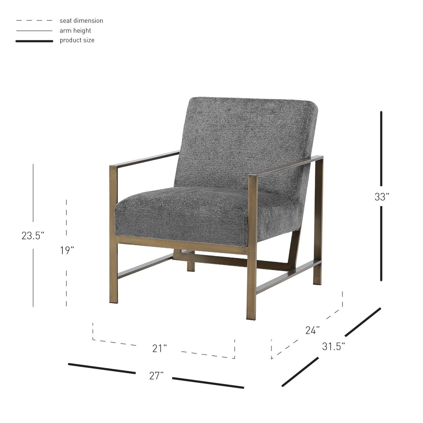 New Pacific Direct Francis Fabric Accent Arm Chair  - 3900075-568
