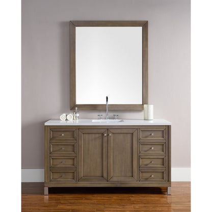 James Martin Vanities Chicago 60" Single Vanity - 305-V60S-WWW-3AF