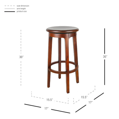 New Pacific Direct Foxy Mahogany Swivel Bar Stool 4800002-MT - 4800002-MT