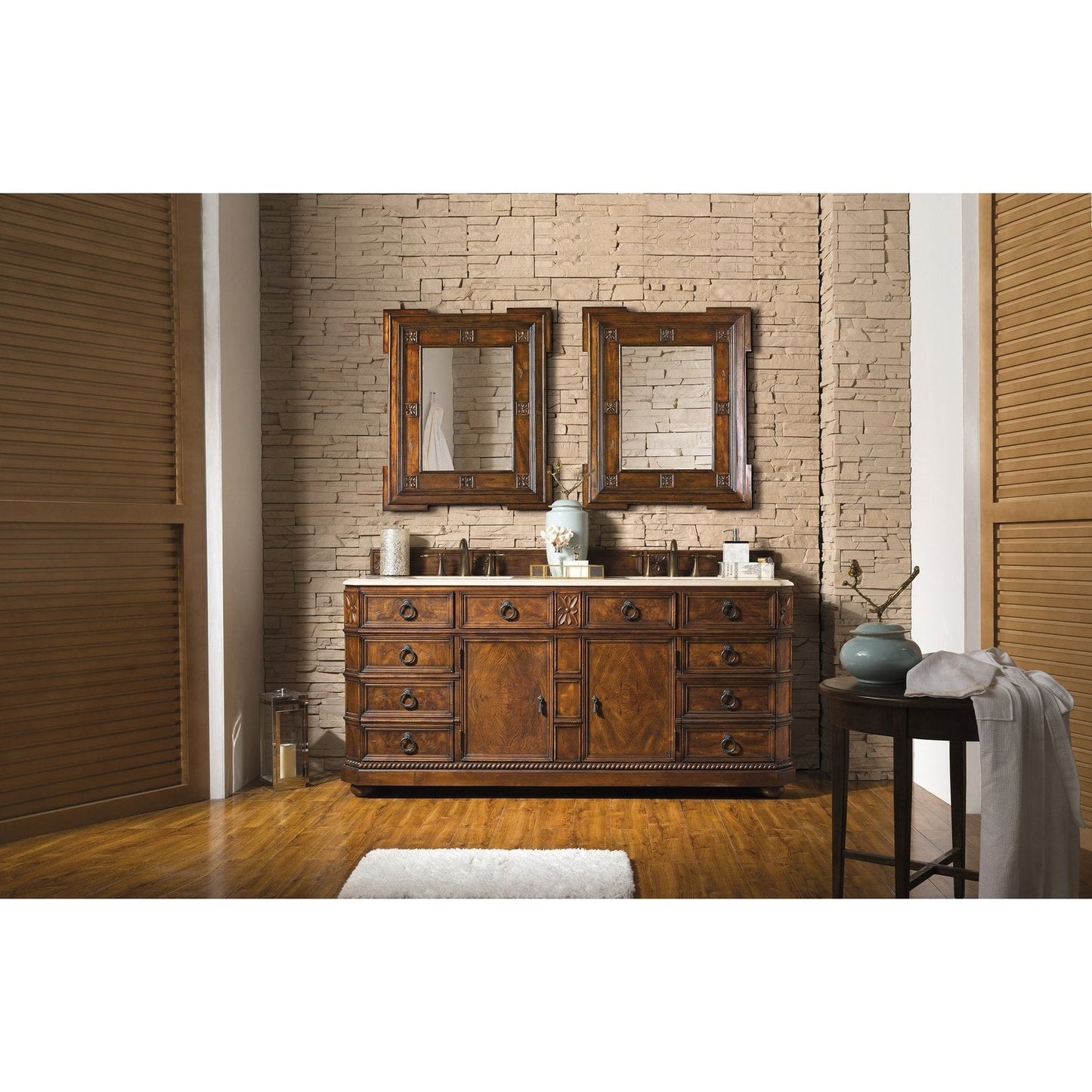 James Martin Vanities Regent 71" Double Vanity - 202-V71-ENB-GB