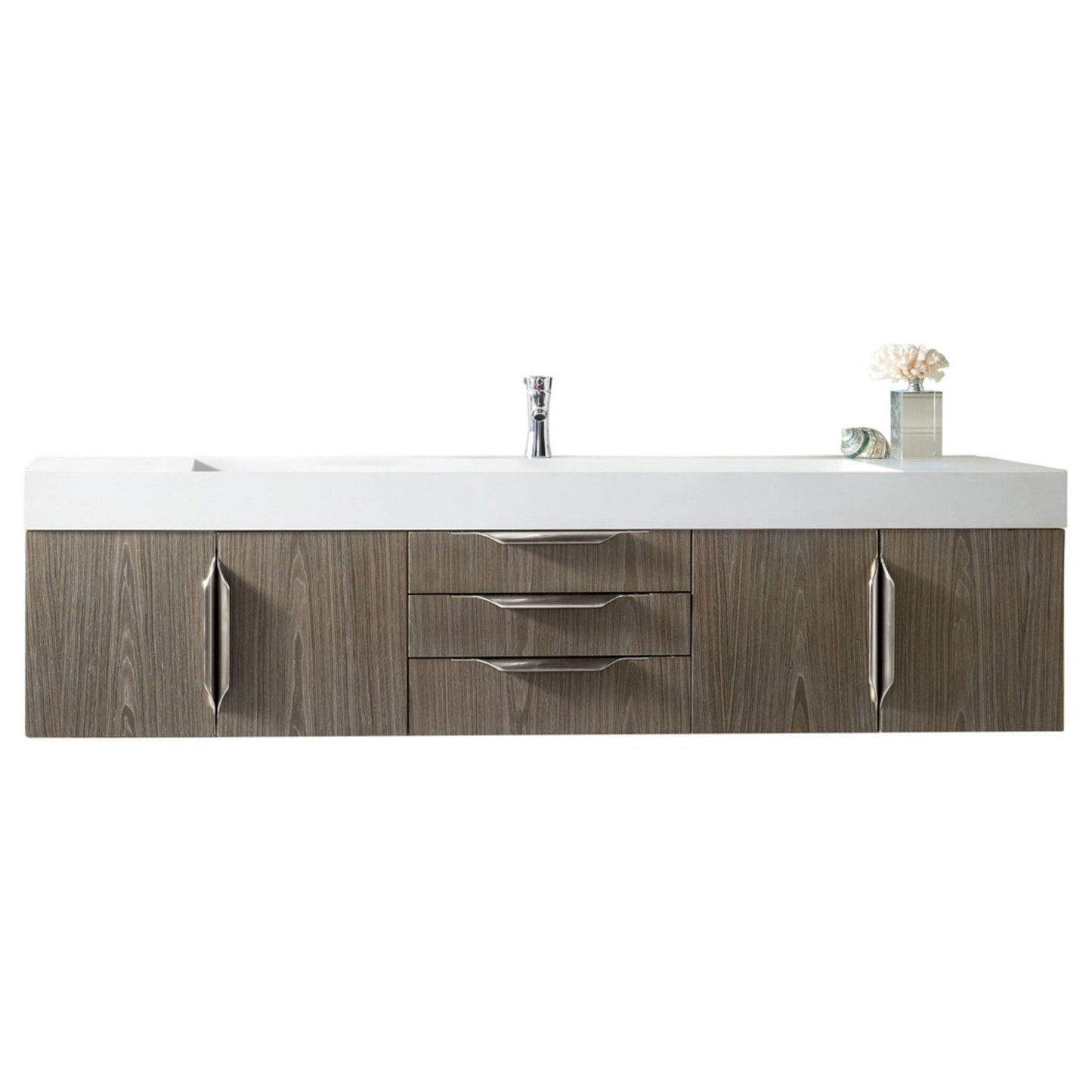 James Martin Vanities Mercer Island 72" Single Vanity - 389-V72S-AGR-G-DGG