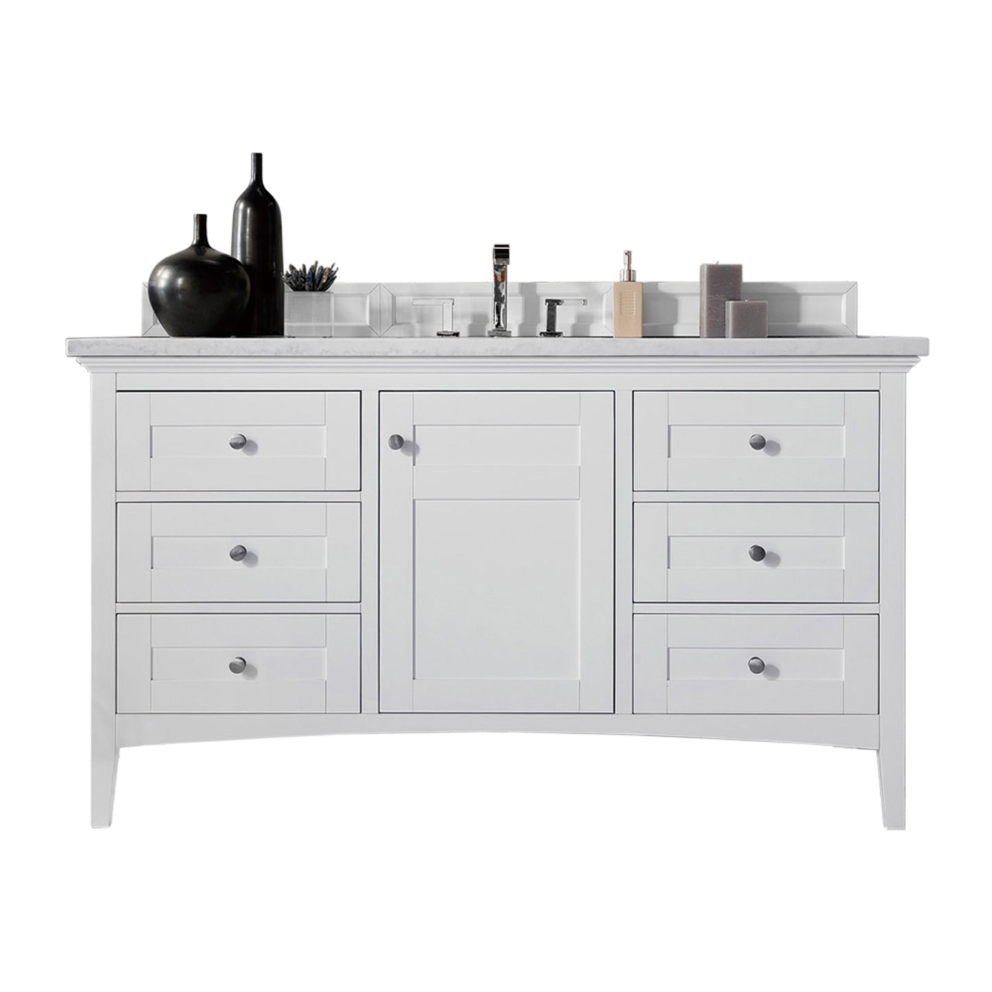 James Martin Vanities Palisades 60" Single Vanity - 527-V60S-BW-3AF