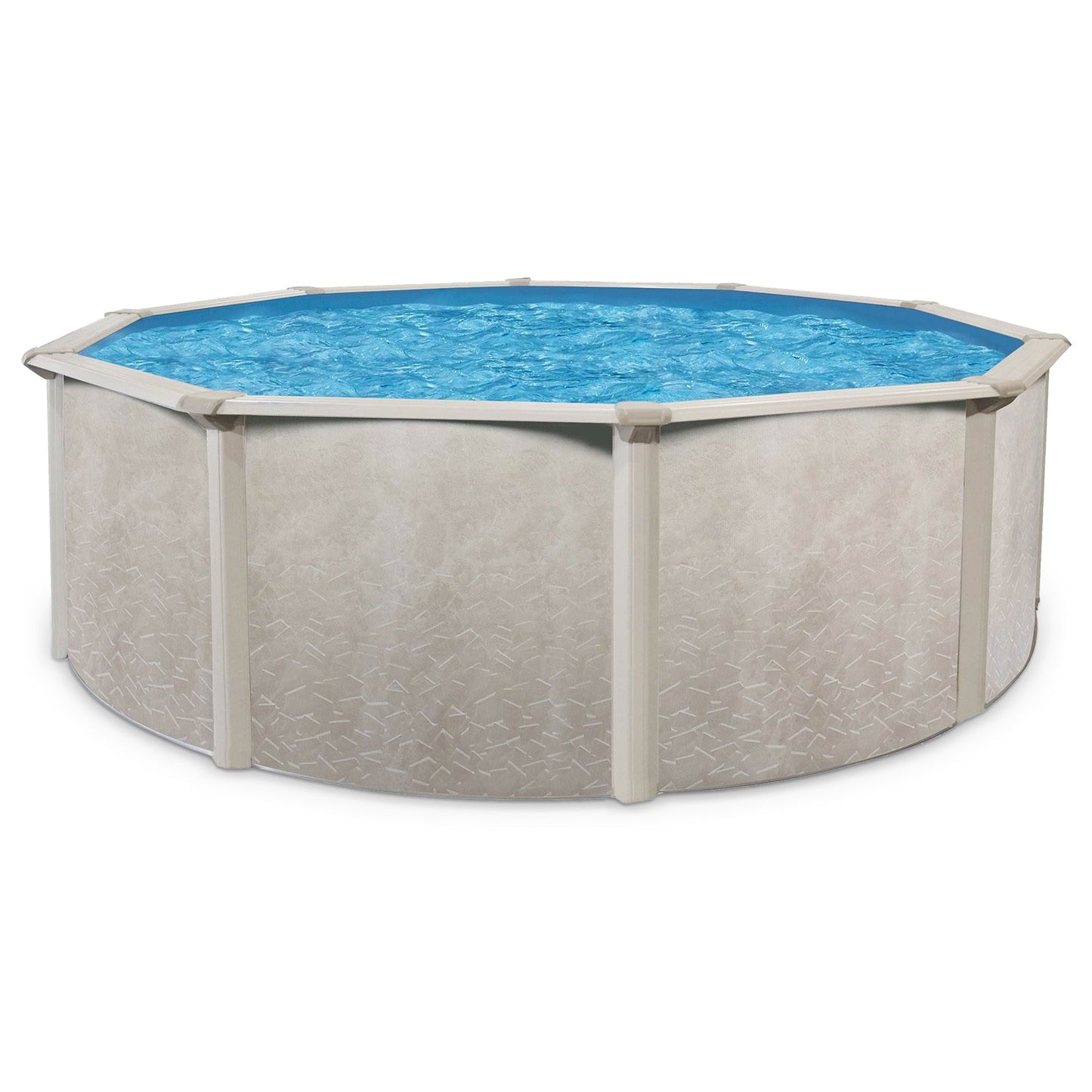 Aquarian Pools Khaki Venetian 18ft x 52in Outdoor Above Ground Swimming Pool - 97433