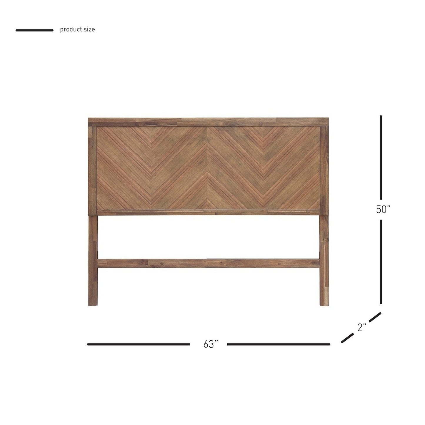 New Pacific Direct Piero Chevron Queen Headboard  - 7800046
