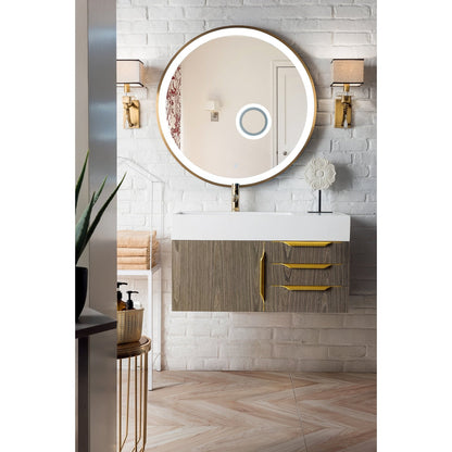James Martin Vanities Mercer Island 36" Single Vanity - 389-V36-AGR-G-DGG