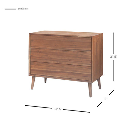 New Pacific Direct Henley Chest 3 Drawers  - 8000067