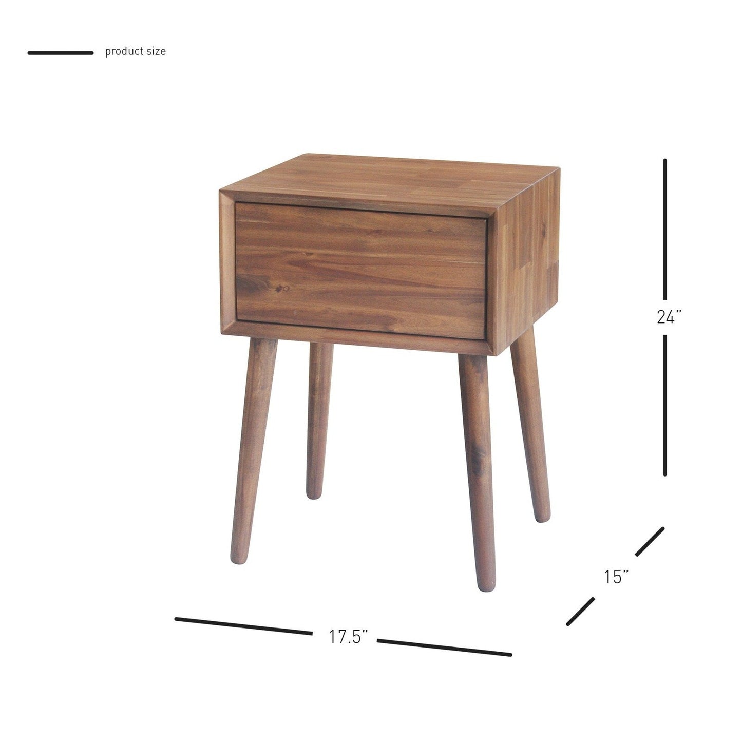 New Pacific Direct Henley Night Stand  - 8000068