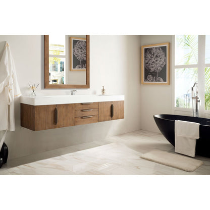 James Martin Vanities Mercer Island 72" Single Vanity - 389-V72S-AGR-G-DGG