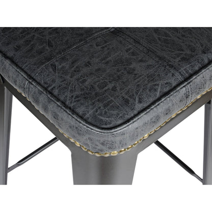 New Pacific Direct Metropolis PU Leather Low Back Counter Stool, (Set of 4) -  9300032-240