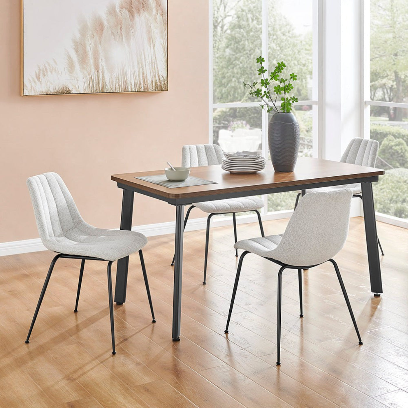 New Pacific Direct Robert Fabric Dining Side Chair, (Set of 4) 9300157-589 - 9300157-589