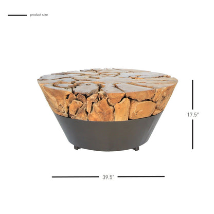 New Pacific Direct Bruno Recycled Teak Root Coffee Table 9600033 - 9600033