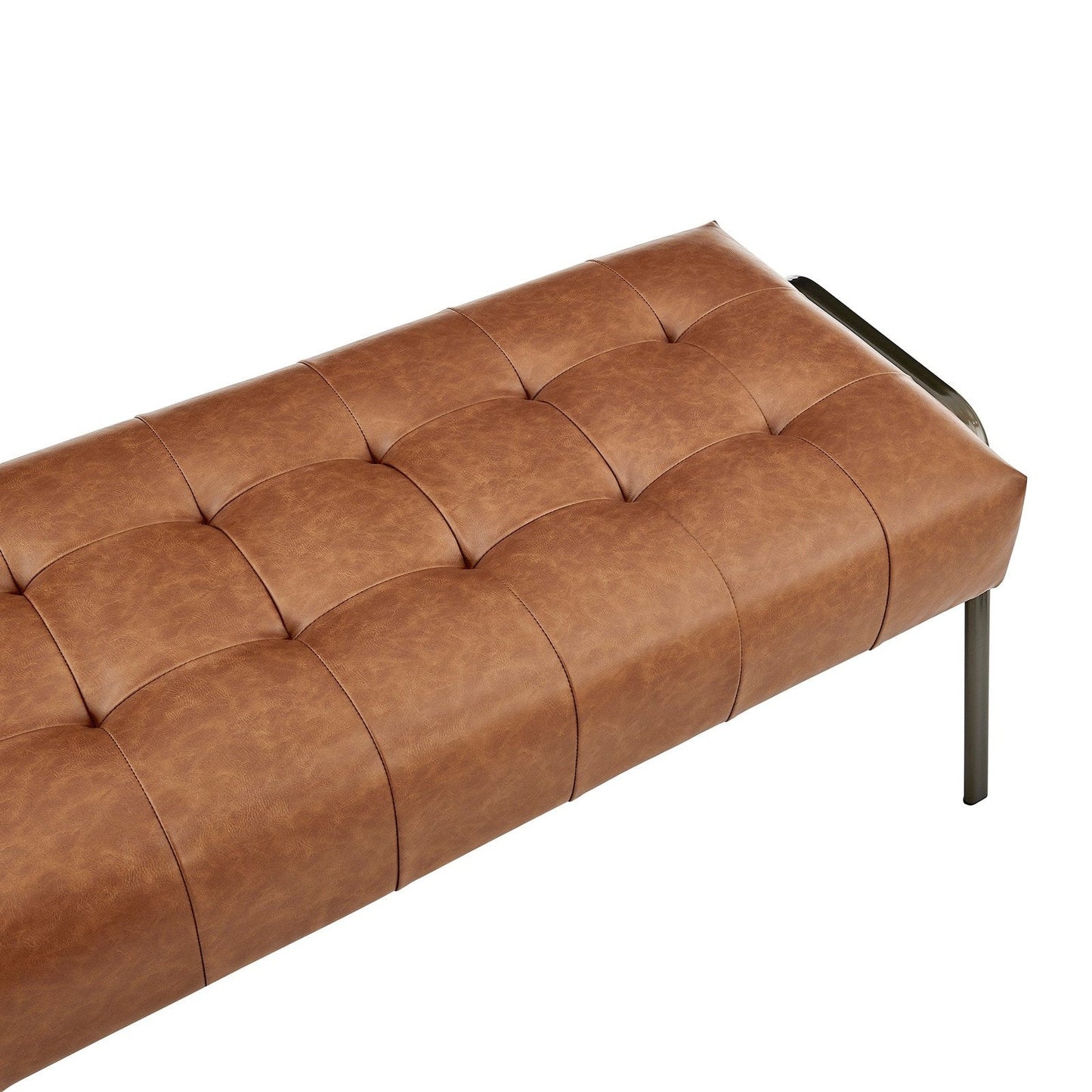 New Pacific Direct Venturi PU Tufted Bench -  9900080-VCD