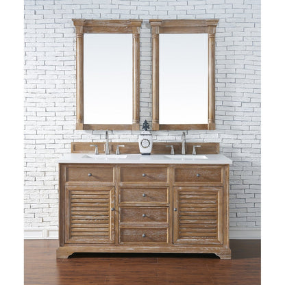 James Martin Vanities Savannah 60" Driftwood Double Vanity - 238-104-5611-3AF