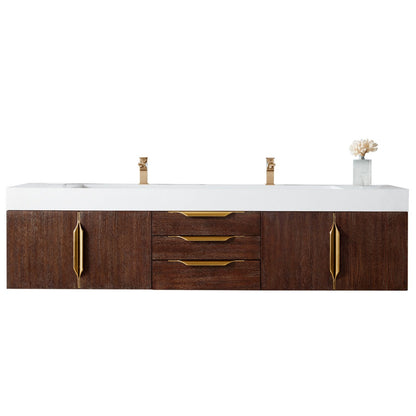 James Martin Vanities Mercer Island 72" Double Vanity - 389-V72D-AGR-G-DGG
