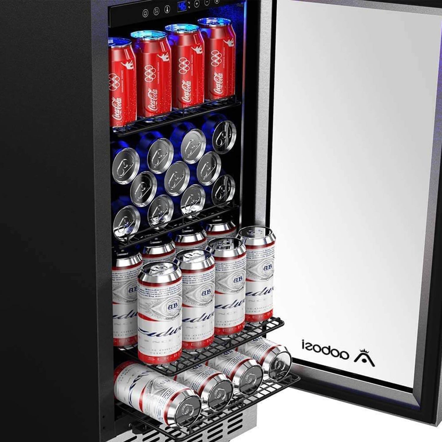 BODEGA AAOBOSI Beverage Refrigerator 15 Inch 94 Cans Built-in Beverage Cooler -  JC-85C