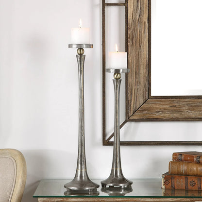Uttermost Aliso Cast Iron Candleholders Set/2 18994