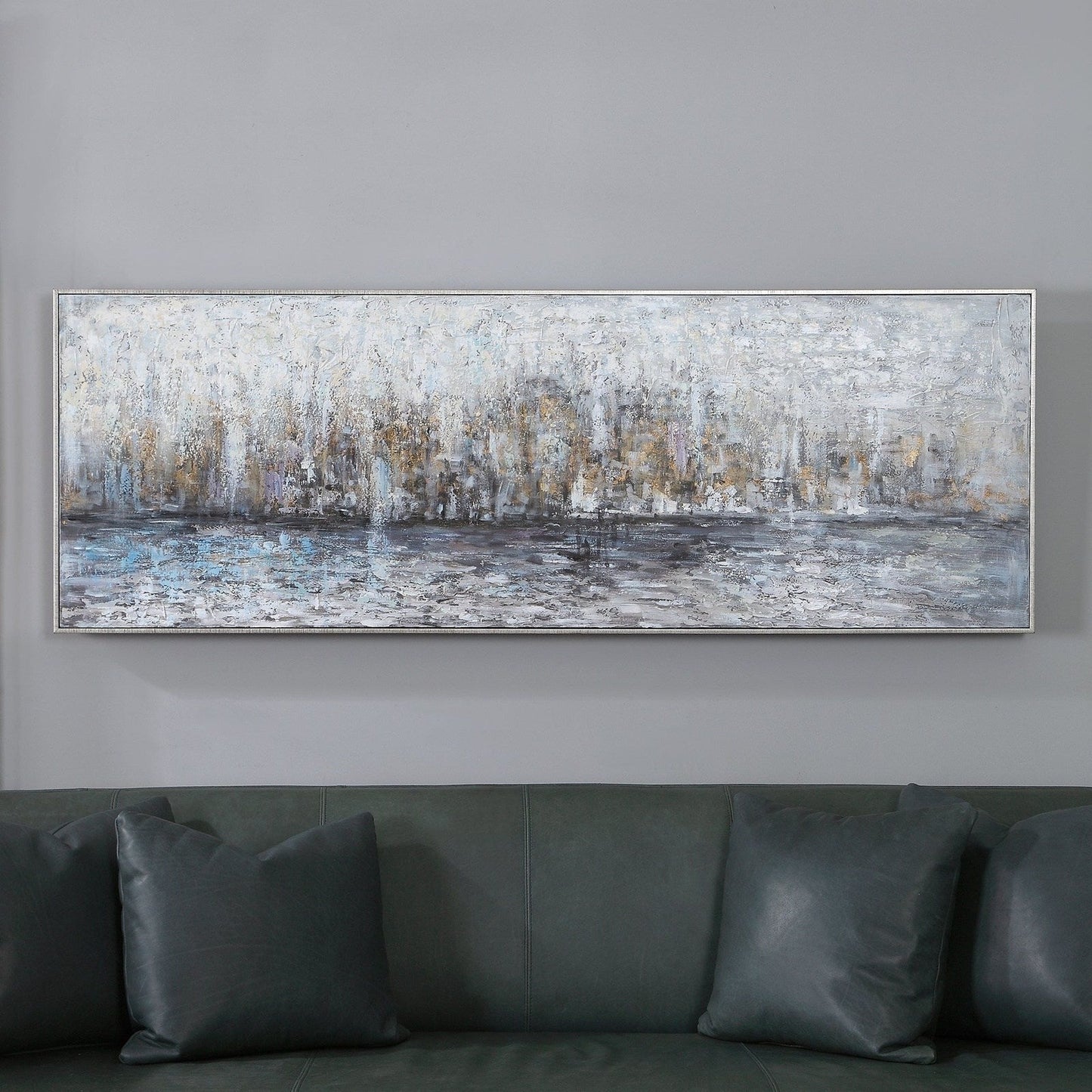 Uttermost City Reflection Hand Painted Canvas 31325