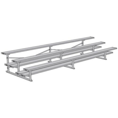 Bleacher 3 Row 15' All Aluminum Preferred - BLDP-3AL