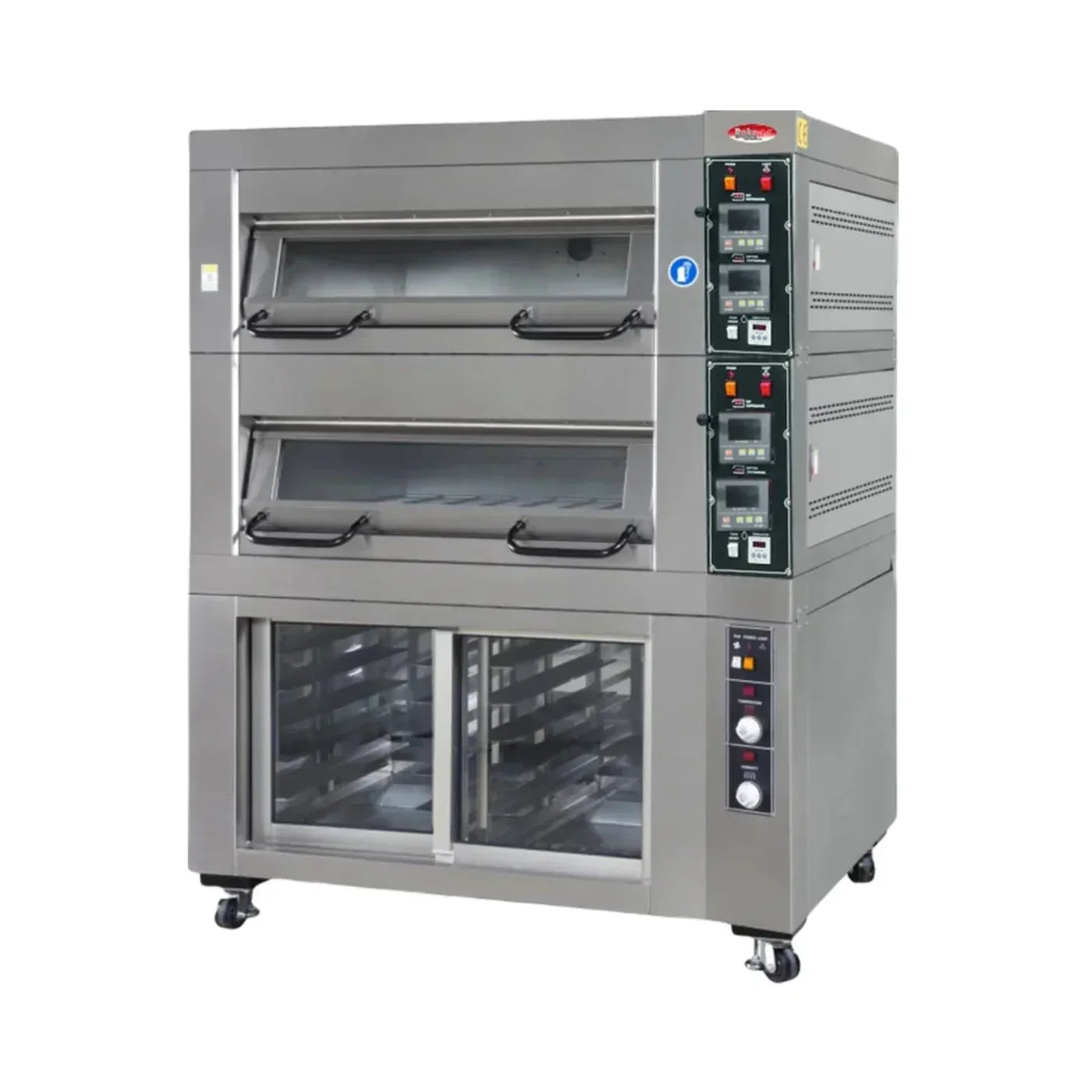 BakeMax 55" Triple Deck Electric Oven, Accommodates (6) 18" X 26" Pans, 220/60/1 - BMDDD03