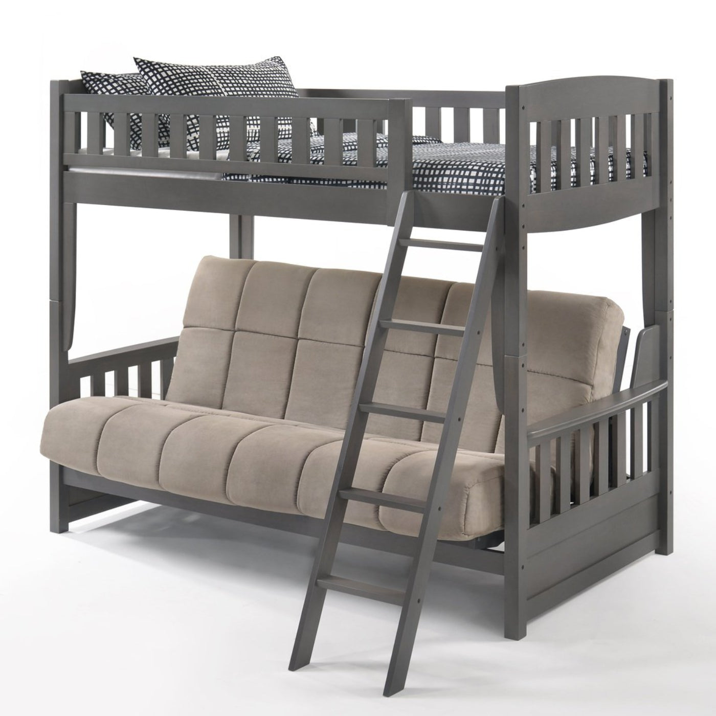 Night and Day Furniture Spices Cinnamon Twin/Futon Bunk Bed - CIN-SFBH-COM-CH