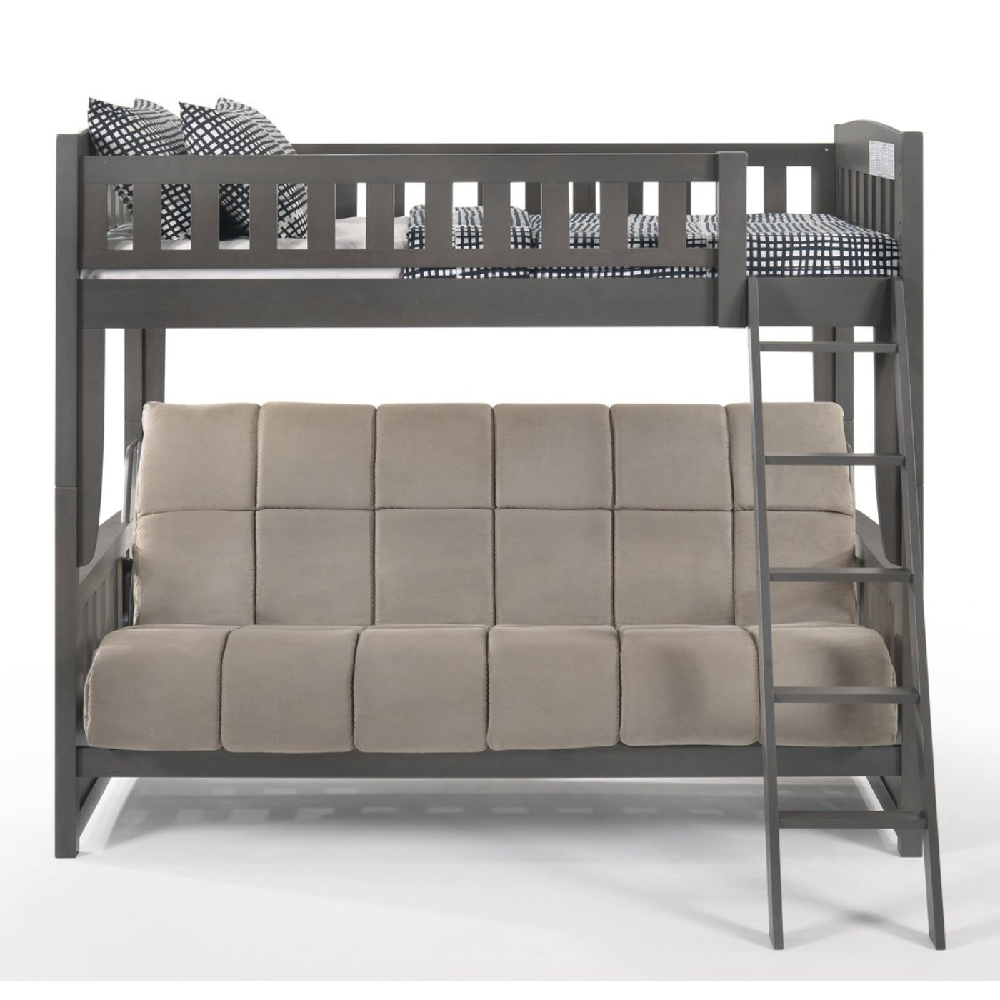 Night and Day Furniture Spices Cinnamon Twin/Futon Bunk Bed - CIN-SFBH-COM-CH