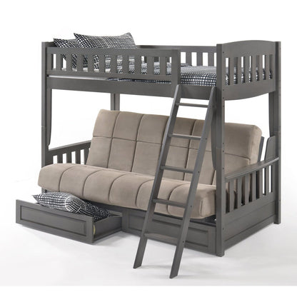 Night and Day Furniture Spices Cinnamon Twin/Futon Bunk Bed - CIN-SFBH-COM-CH