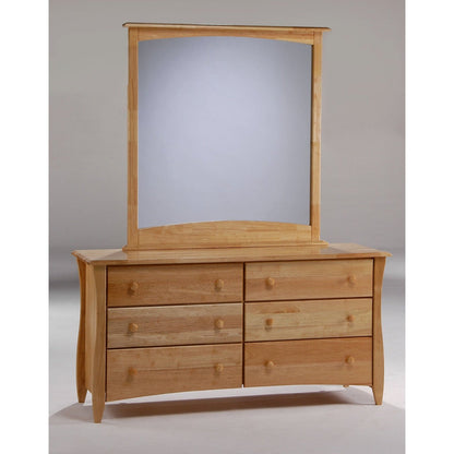 Night and Day Furniture Clove 6 Drawer Dresser w/Mirror - CD-CLOF-6A-CH