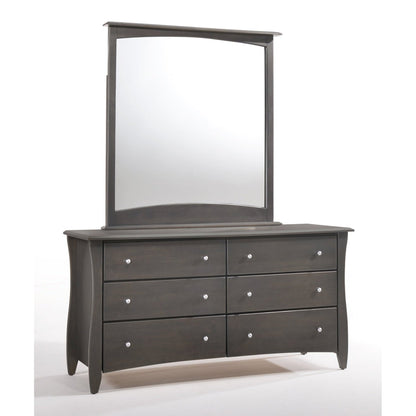 Night and Day Furniture Clove 6 Drawer Dresser w/Mirror - CD-CLOF-6A-CH